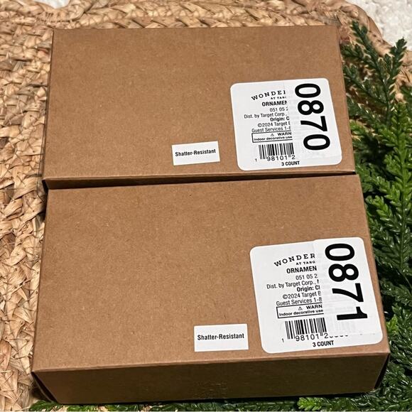 Mushroom Ornaments Set of 6 Christmas Faux Mercury Glass Shatter-Resistant - Picture 5 of 5